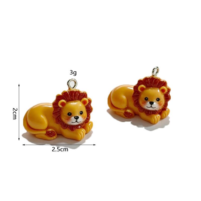 6 piezas de colgantes de león  - Resin Crafts Diy reseña y precio