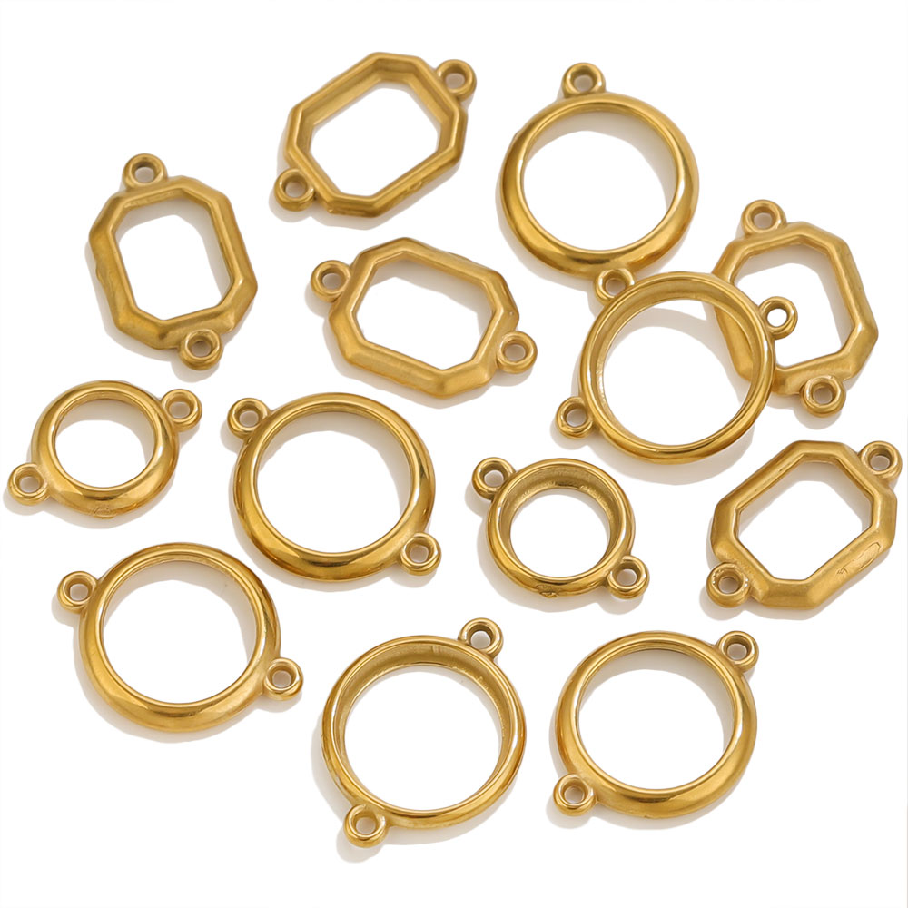 10 piezas de dijes circulares  - Bezels Set Pendant reseña y precio