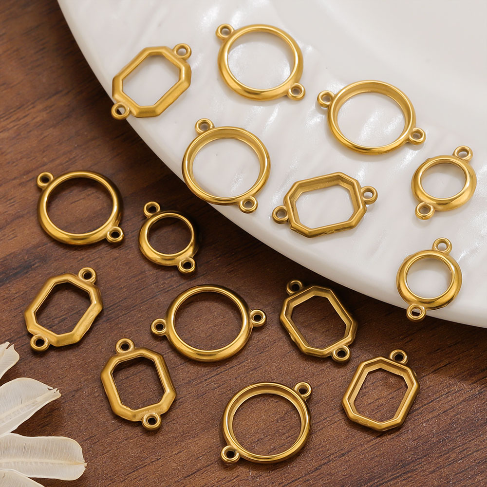 10 piezas de dijes circulares  - Bezels Set Pendant reseña y precio